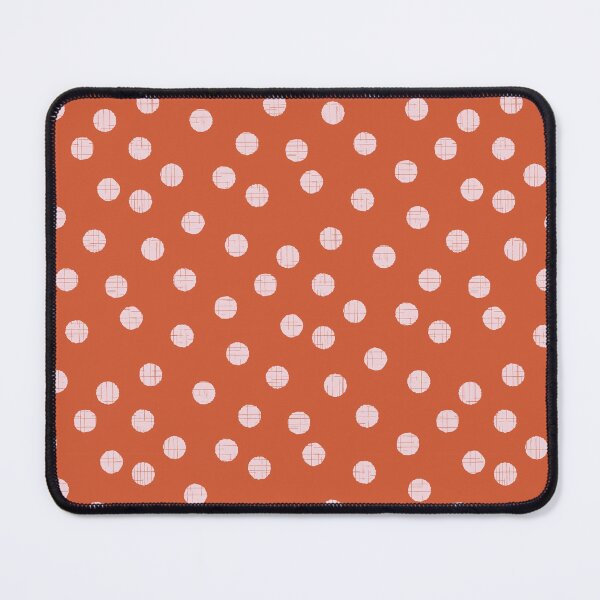 Item preview, Organic textured random zesty orange and soft pink polka dots designed and sold by FrancesPoff.