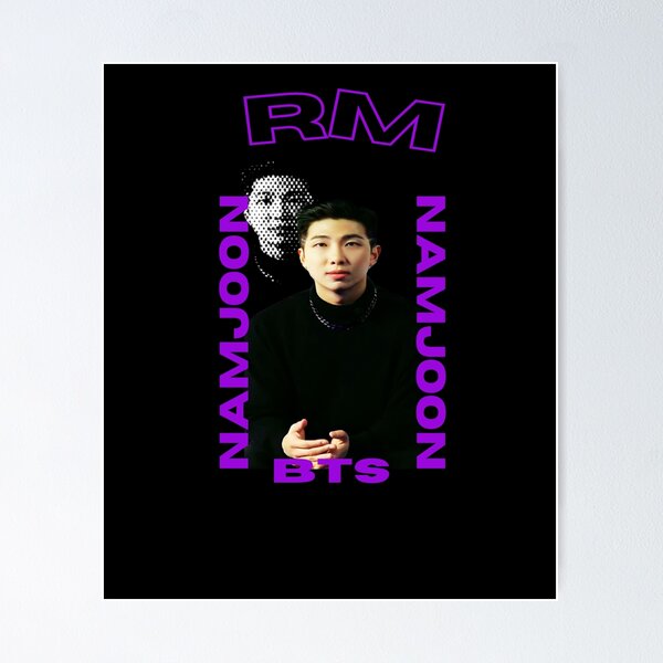 Artikel-Vorschau von BTS Namjoon (RM) – Minimalistisches Dunkelviolett, designt und verkauft von niconics.