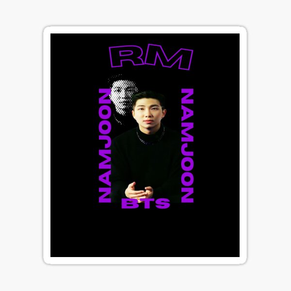 Artikel-Vorschau von BTS Namjoon (RM) – Minimalistisches Dunkelviolett, designt und verkauft von niconics.