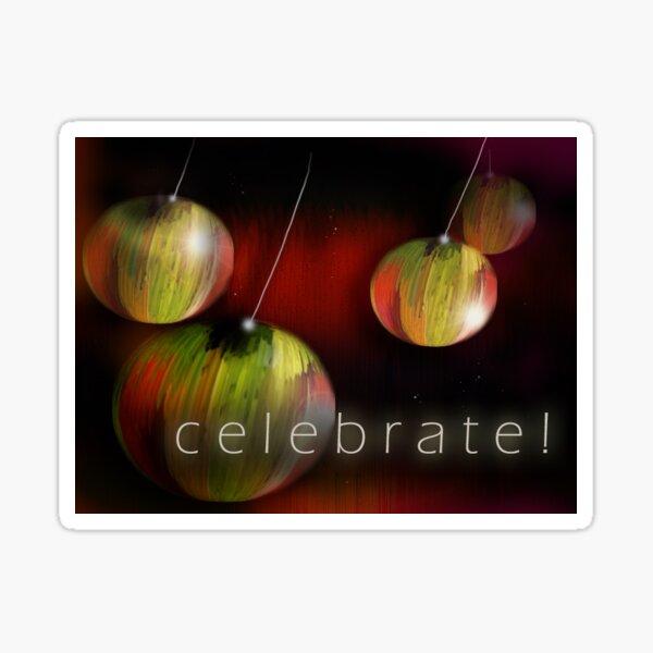 Celebrate Sticker