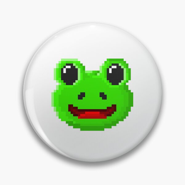 Item preview, Smiling Frog Emoji Pixel Art designed and sold by R74n.