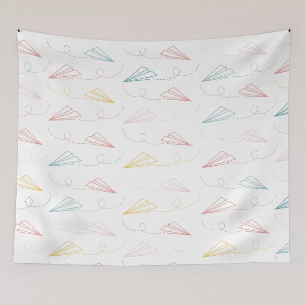 Item preview, Multi Colored Paper Airplanes Pattern designed and sold by kelseyhaver.