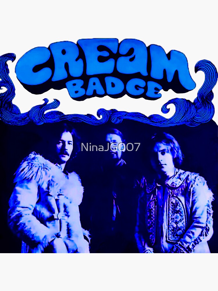 "Cream Badge" Sticker for Sale by NinaJG007 Redbubble