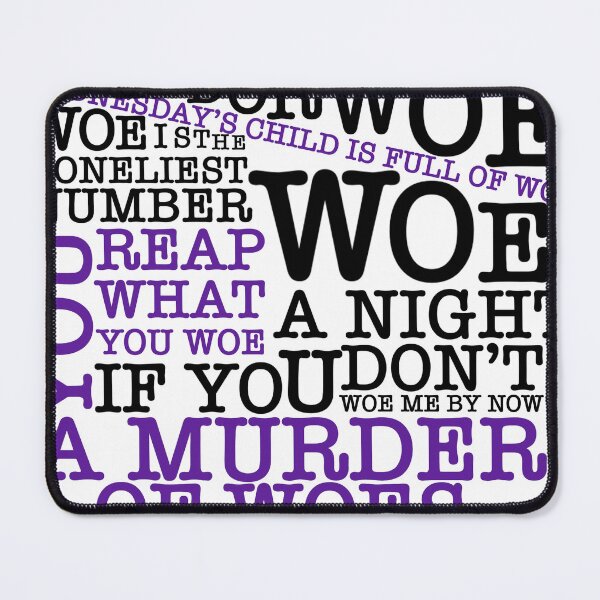 Item preview, Wednesday Episode Titles designed and sold by sixofheartsart.