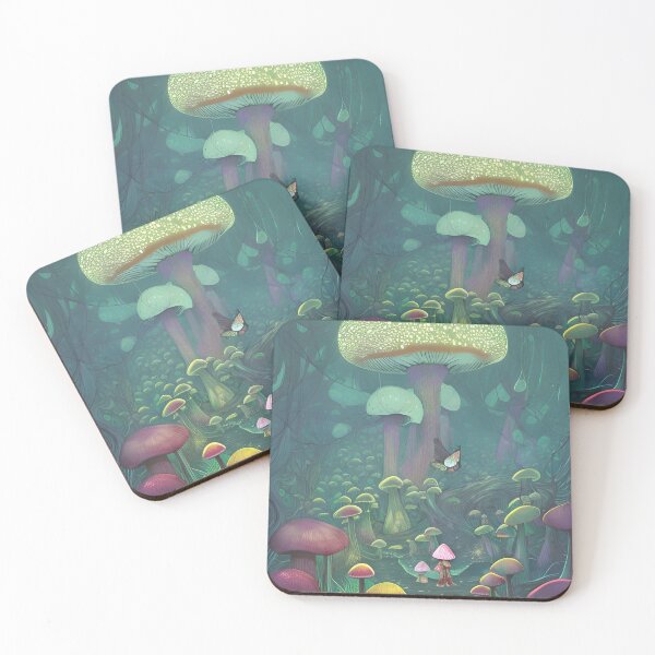 Item preview, Magical Mushroom forest  designed and sold by MysticMetaArt.
