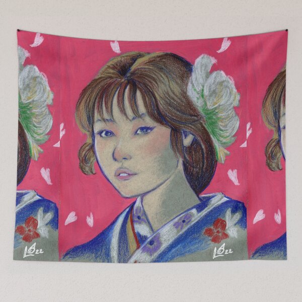 Artikelvorschau, Mädchen im Kimono entworfen und verkauft von Oniroiatlier.