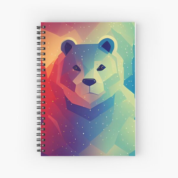 White Christmas bear Spiral Notebook