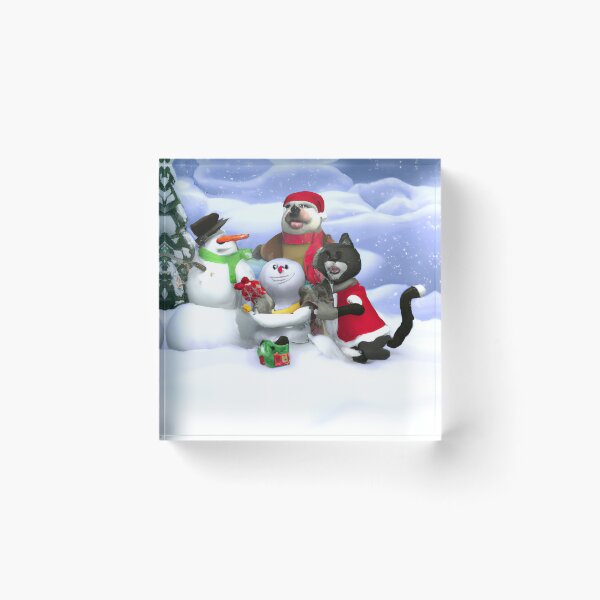 Item preview, Merry Christmas Santa Dont Forget My Best Friend Dog And Cat designed and sold by deepartbytom.