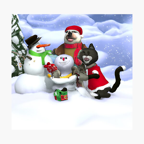 Item preview, Merry Christmas Santa Dont Forget My Best Friend Dog And Cat designed and sold by deepartbytom.
