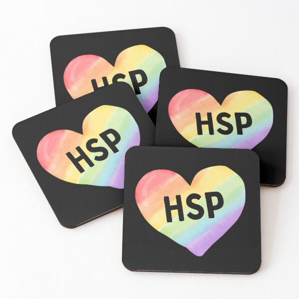 Item preview, HSP Rainbow Watercolor Heart designed and sold by HSPgiftshop.