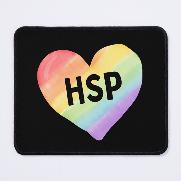Item preview, HSP Rainbow Watercolor Heart designed and sold by HSPgiftshop.