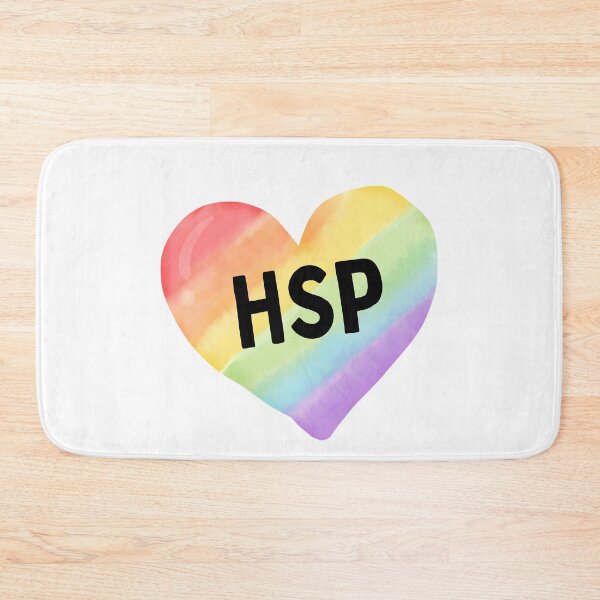 Item preview, HSP Rainbow Watercolor Heart designed and sold by HSPgiftshop.