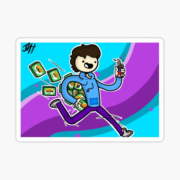 a drawing of my fav drink and food Sticker