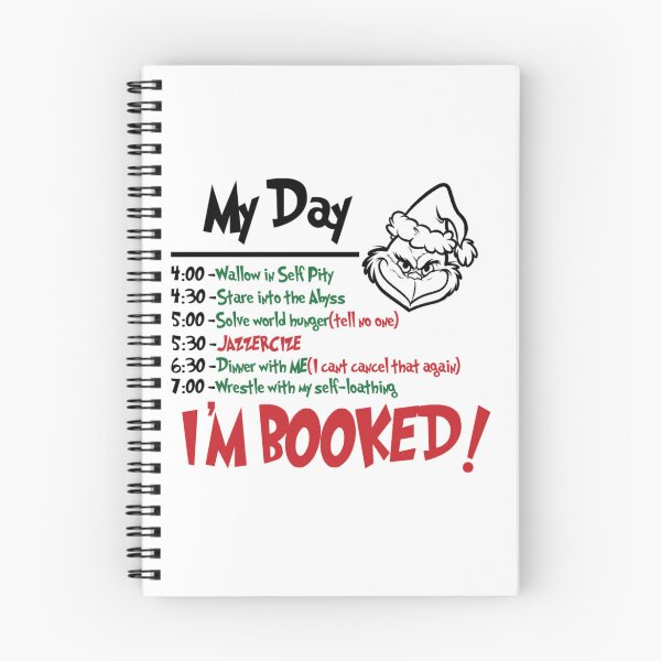 Item preview, I'm Booked Grinch Christmas Design designed and sold by TRIPPYPRINTS.