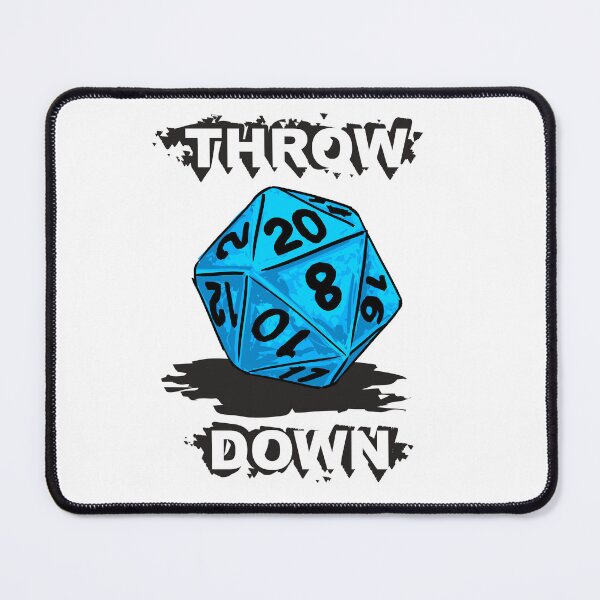 Item preview, d20 Throw Down in Icy Blue designed and sold by BrimstoneAxe.