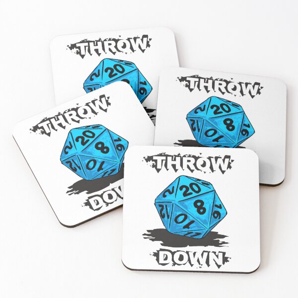 Item preview, d20 Throw Down in Icy Blue designed and sold by BrimstoneAxe.