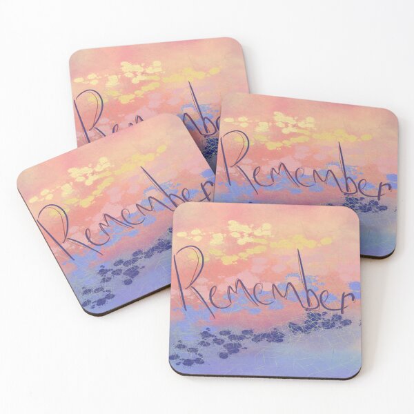 Item preview, Sunrise Mood Patter with Small Purple Remember Text - Neurodivergent designed and sold by jolabrese.