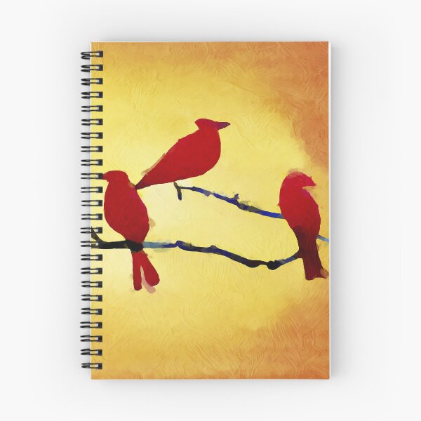 Item preview, Northern Cardinals sitting on a tree branch painting designed and sold by shrolts.