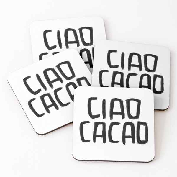 Item preview, Sweet Greeting, Hello, Bye Bye, Ciao Cacao designed and sold by badlydrawnbabe.