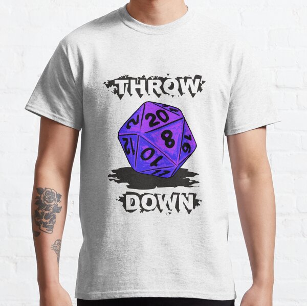 d20 Hinwerfen in Lila Classic T-Shirt