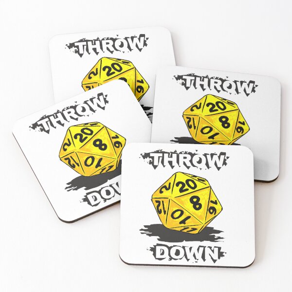 Item preview, d20 Throw Down in Yellow designed and sold by BrimstoneAxe.