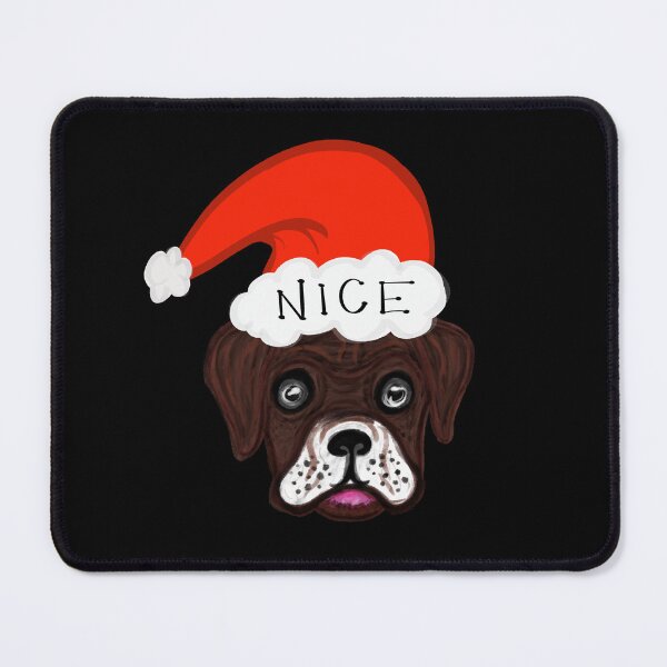 Item preview, BOXER DOG SANTA NICE designed and sold by GIVENGRACE.ART.