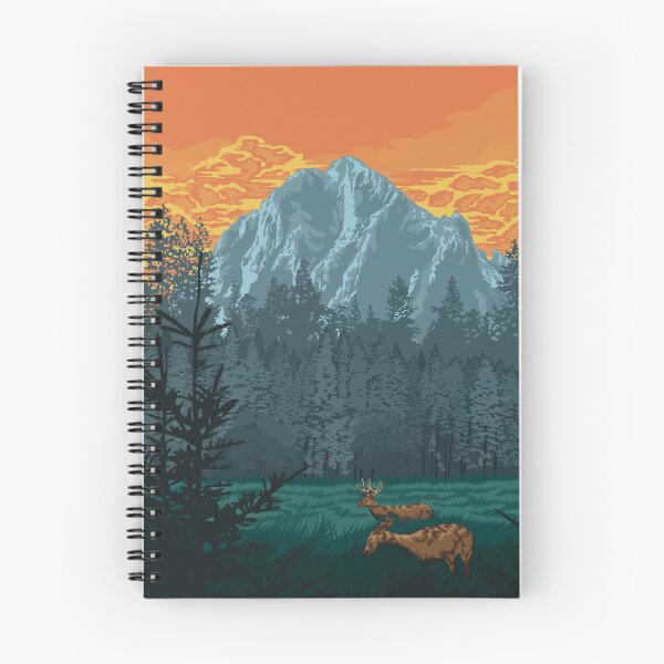 Aperçu de l'œuvre Conception de la forêt au coucher du soleil créée et vendue par CLgraphics.