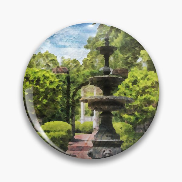 Item preview, Water Fountain in a Church Serenity Garden - Peaceful and Serene designed and sold by Crobin1961.