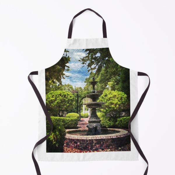Item preview, Water Fountain in a Church Serenity Garden - Peaceful and Serene designed and sold by Crobin1961.