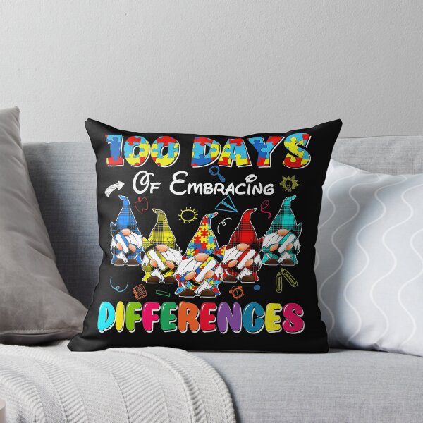 Item preview, 100 Days Of School Embracing Differences Autism Gnome designed and sold by Ibettson Justine.