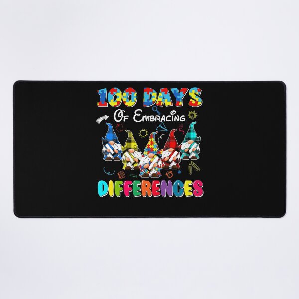 Item preview, 100 Days Of School Embracing Differences Autism Gnome designed and sold by Ibettson Justine.