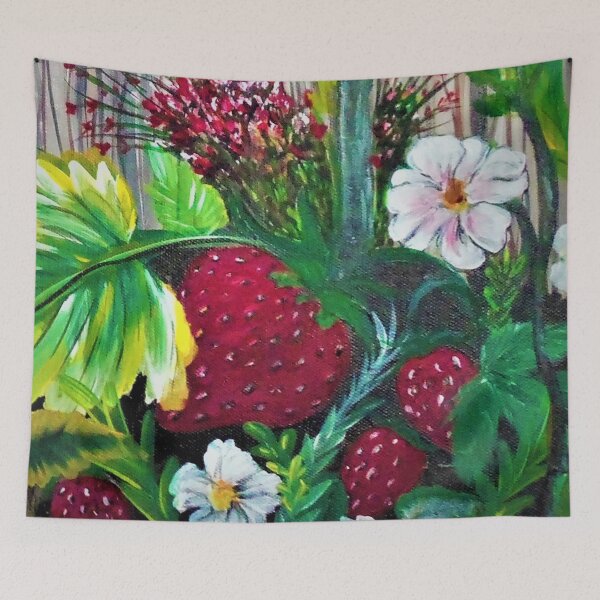 Item preview, Strawberries and Flowers designed and sold by KVELKY.