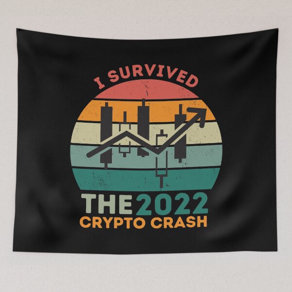 Item preview, Copy of I Survived The 2022 Crypto Crash designed and sold by NoSpecialShop.