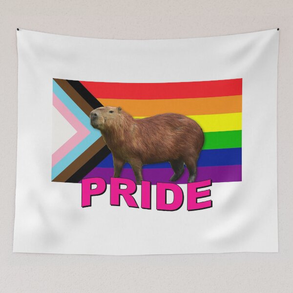 Item preview, Capybara Pride Flag designed and sold by Picket Club.