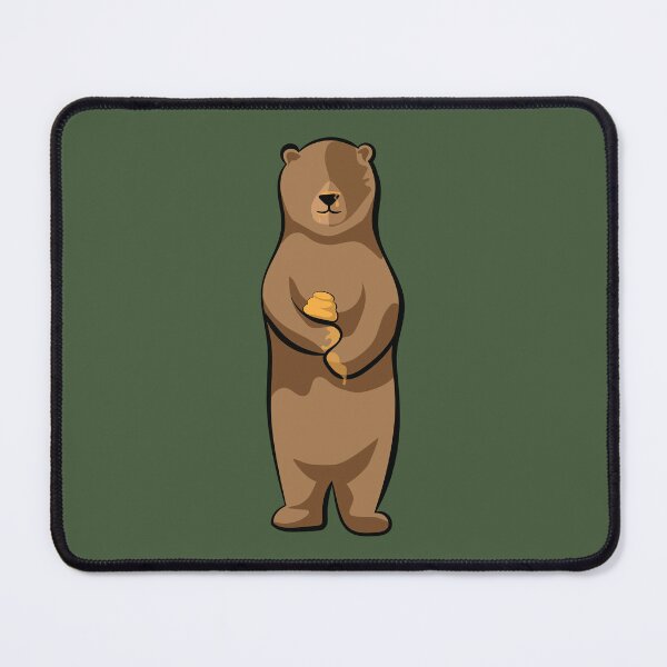 Item preview, Minimalist Brown Bear with Sticky Paws designed and sold by InkLayer.