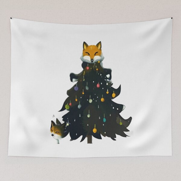 Item preview, Fox Christmas Tree designed and sold by zheworkstudio.