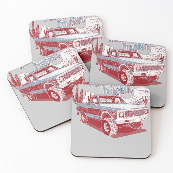 Artikelvorschau, Keep On Trucking, klassischer Pickup, Silverado, Pick-up-Truck, Vintage-Pickup entworfen und verkauft von bigraydesigns.