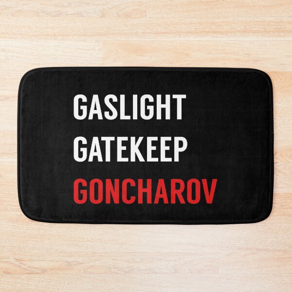 Item preview, Gaslight Gatekeep Goncharov on Black designed and sold by tinyteacups.