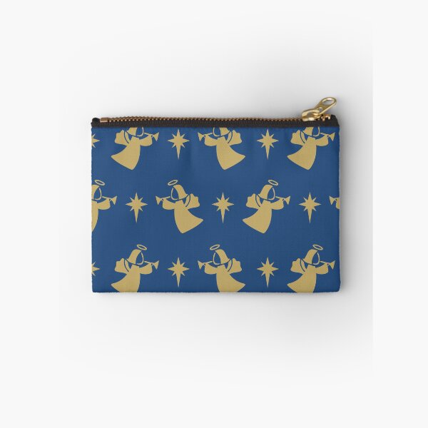 Item preview, Christmas Angel Nativity Star Navy Blue Gold designed and sold by thepixelgarden.