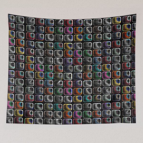 Item preview,  BRIGHT CHECKS Rainbow Metallic-CHECKS AND SQUARES ozcushionstoo designed and sold by ozcushionstoo.