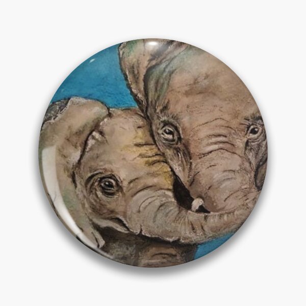 Item preview, Elephant Mom and Baby Elephant designed and sold by KVELKY.