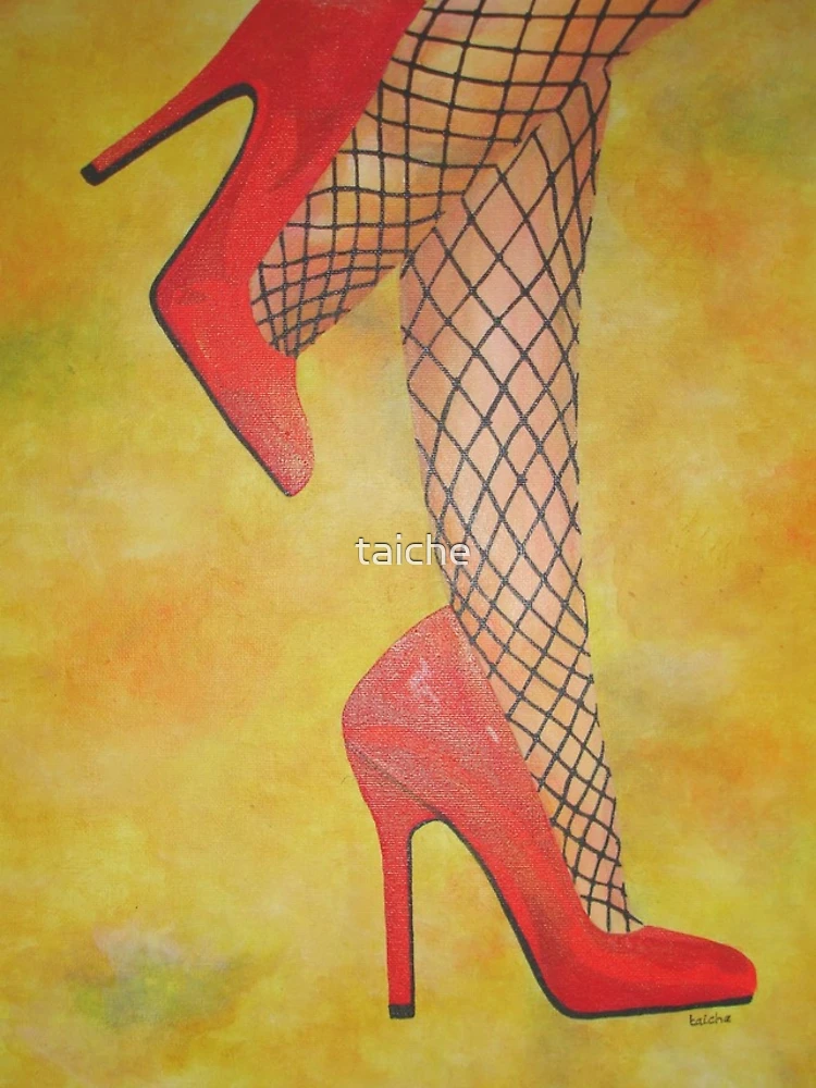 Aperçu 5 sur 5. Coque iPhone avec l'œuvre Peinture Acrylique Chaussures Rouges créée et vendue par taiche.