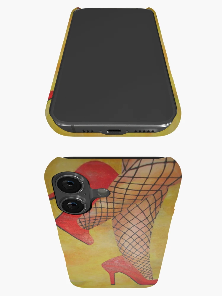 Aperçu 3 sur 4. Coque iPhone avec l'œuvre Peinture Acrylique Chaussures Rouges créée et vendue par taiche.