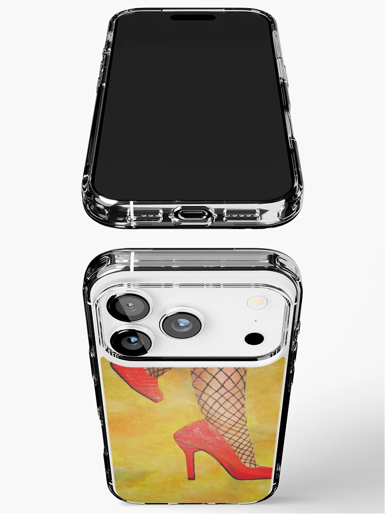 Aperçu 3 sur 5. Coque iPhone avec l'œuvre Peinture Acrylique Chaussures Rouges créée et vendue par taiche.
