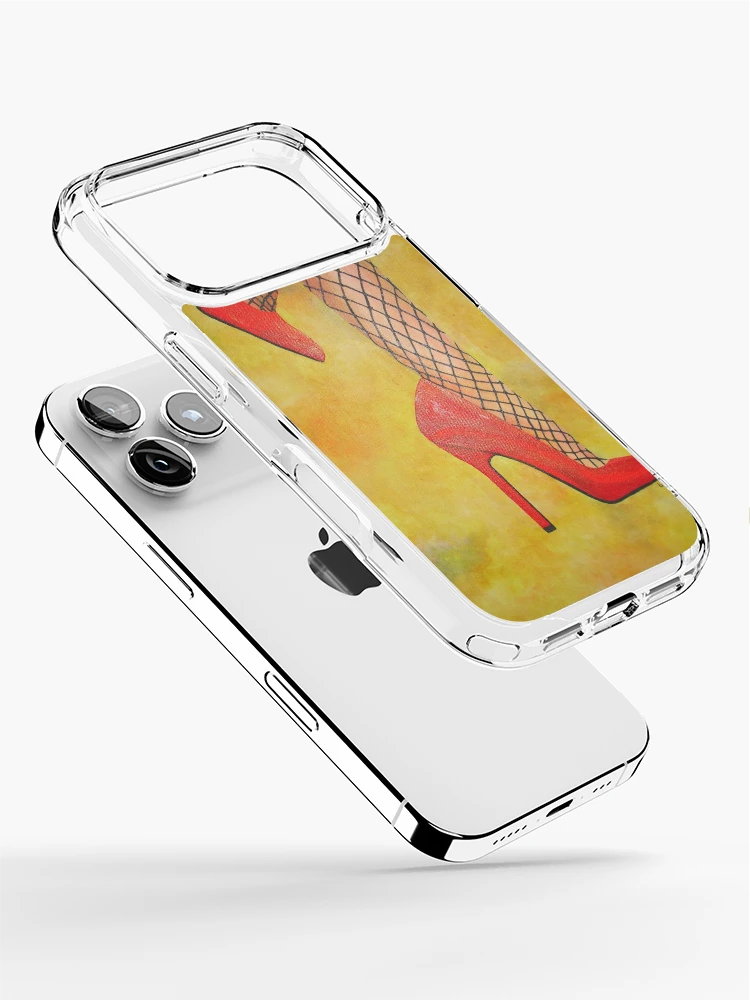 Aperçu 2 sur 5. Coque iPhone avec l'œuvre Peinture Acrylique Chaussures Rouges créée et vendue par taiche.