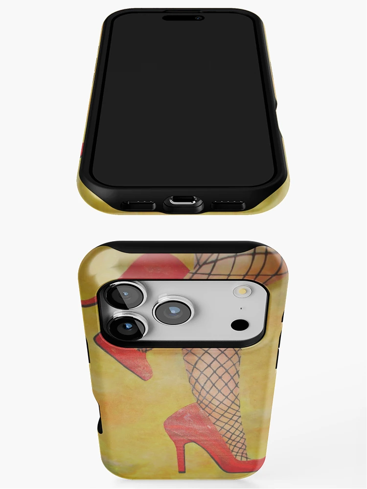 Aperçu 3 sur 4. Coque iPhone avec l'œuvre Peinture Acrylique Chaussures Rouges créée et vendue par taiche.