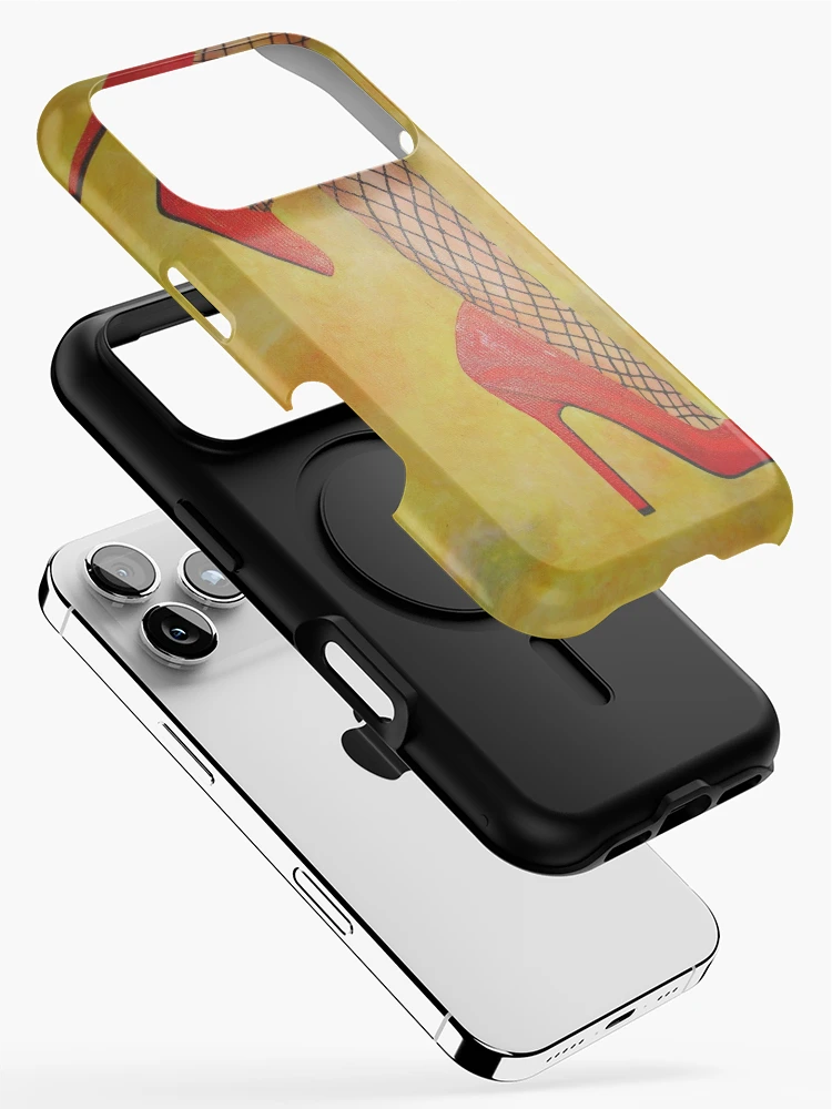 Aperçu 2 sur 4. Coque iPhone avec l'œuvre Peinture Acrylique Chaussures Rouges créée et vendue par taiche.