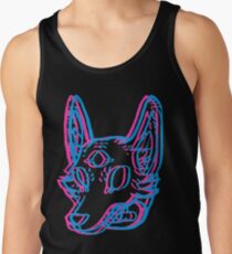 3D-Weltraumkojote Tanktop für Männer