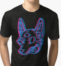 3D Space Coyote Tri-blend T-Shirt