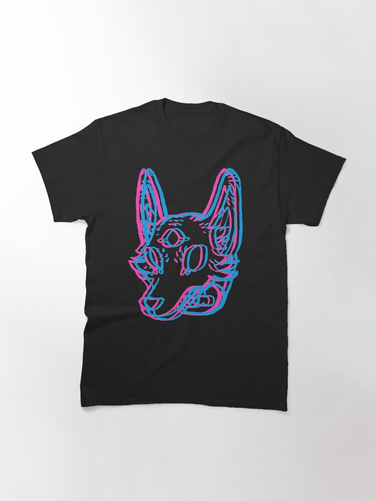 Alternate view of 3D Space Coyote Classic T-Shirt